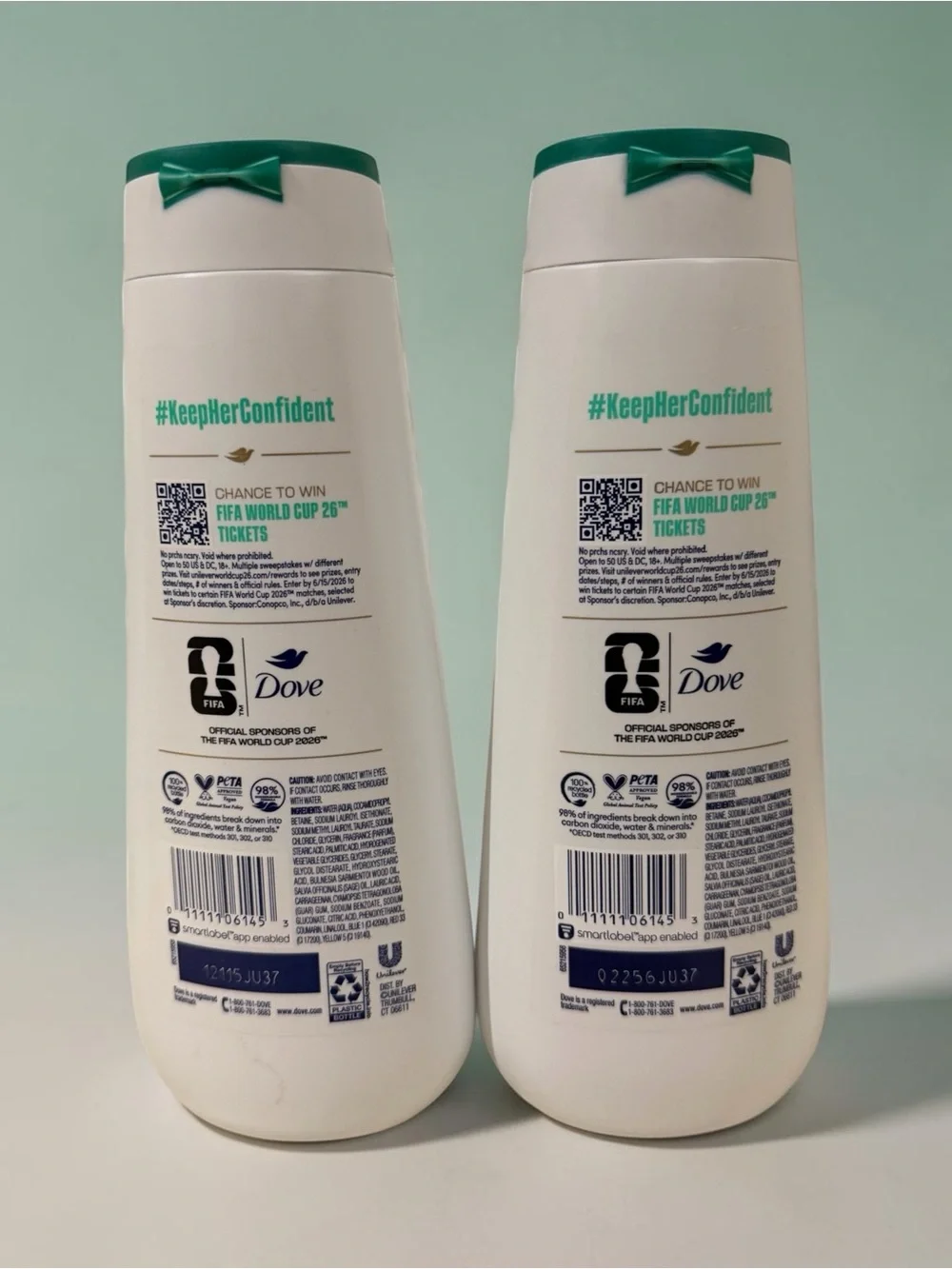 2x Dove Palo Santo & Sage Oil Limited Edition FIFA Mens Body Wash Full Size 20oz